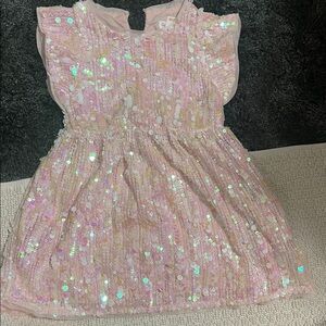 Cat & Jack Pink Sequin Kids Formal Dress